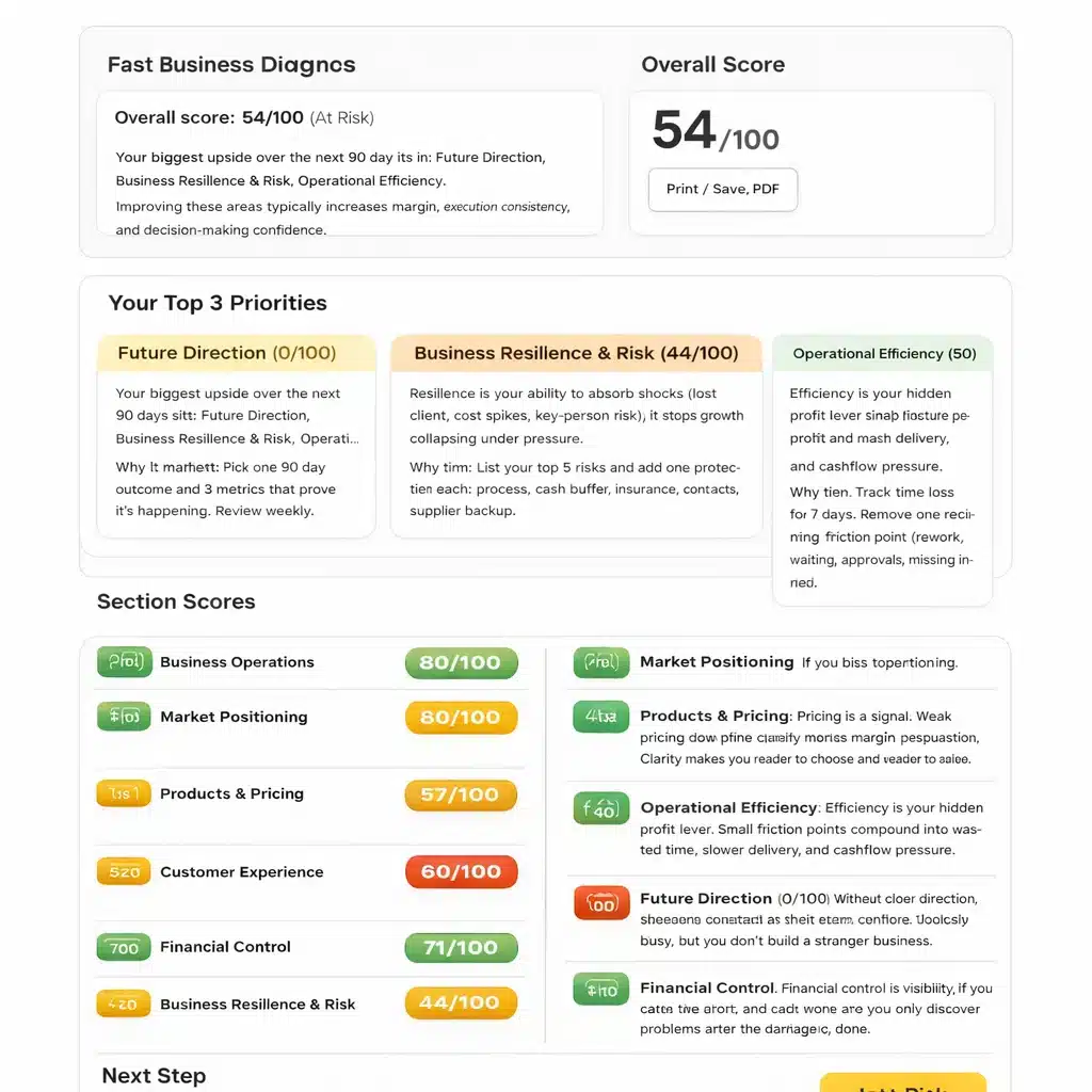 Business Diagnostics Report